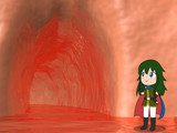 銅窟と少女