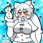 隊長雪だるまとホッキョクギツネちゃん