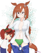 中に水着なイクノ