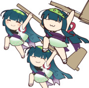 餅をつこうとする東北ずん子素材