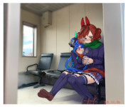 無人駅の待合室