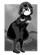 みろ…このクロさを…ヒカリをもすいこむホンモノのクロだ…