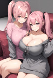 ピンク髪姉妹2