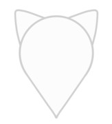 【素材】ネコミミマップピン・白・透過素材【フリー素材処くらげや