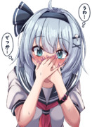 何かを見て赤面する妖夢ちゃん