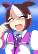 勝利に涙するスペちゃん