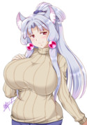 冬毛の縦セタ　イタコさん