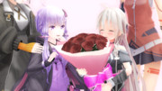 ゆかりあかり誕生祭を祝うIAとOИE