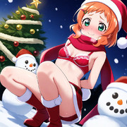 サンタコスをする犬飼いろは ②