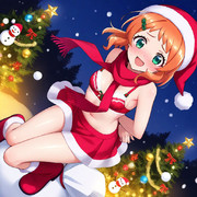 サンタコスをする犬飼いろは ④