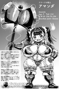 【同人マンガ】ドワーフの少女戦士「アマンダ」立ち絵