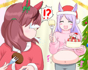 サンタケーキが美味しいよ♪