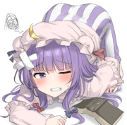 派手に転んじゃったパチュリー様