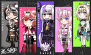 ホロライブ：holoX3周年記念イラスト