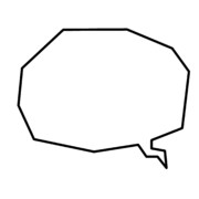 【素材】フキダシ・白・透過素材【フリー素材処くらげや】