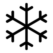 【素材】雪の結晶１・シルエット【フリー素材処くらげや】