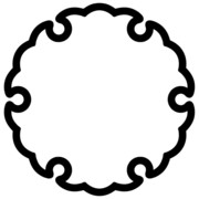 【素材】雪輪１・シルエット【フリー素材処くらげや】