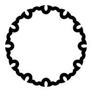 【素材】雪輪２・シルエット【フリー素材処くらげや】