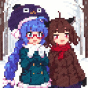 ウナきり雪景色