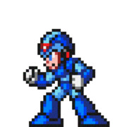 エックス ドット絵 EBLUE L ロックマンX風 SFC