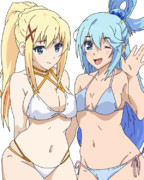 今日の一枚アクア＆ダクネス2024/12/30