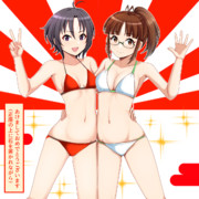 新年のお仕事をこなす秋月律子さんと菊地真さん