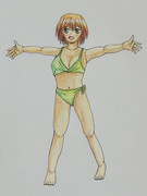 描き初め凛ちゃん　25/1/3