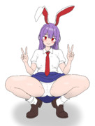 うどんげパンツ見せろって言ったけどそれは堂々とし過ぎじゃない？
