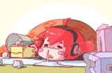 正月早々風邪をひいたテトさん