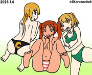 皐月＆リベッチオ＆満潮