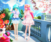 【今日のYYBルカさん】まぶしいテラス…♡