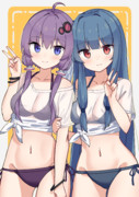 水着ゆかりさん＆葵ちゃん