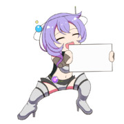 カンペを持つ九州そら
