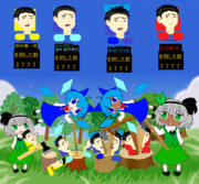 mynとcrnynの薪割り☆