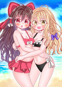 水着レイマリ