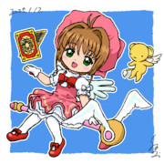 SDさくらちゃん初期OP衣装