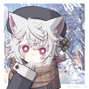 冬毛の小夜ちゃん。