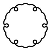 【素材】雪輪2・シルエット・透過素材【フリー素材処くらげや】