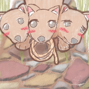 お、ベロベロス！おさんぽ行きたいでちか？