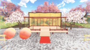 庭園舞台桜