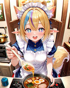 メイドさんとお鍋