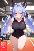 ランニングのトレーニングをするサテュロスちゃん
