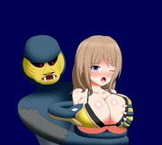 コブラ男に襲われる紫苑！