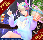 【MMD通信】夜のカフェタイム…♡