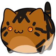 【素材】オレンジ系キジトラ猫・マップ隠し・下からライティング【フリー素材処くらげや】