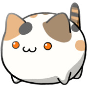 【素材】水玉三毛猫・マップ隠し・上からライティング【フリー素材処くらげや】