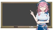 何かの解説をする美宵ちゃん素材