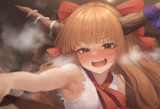 腋の匂いを嗅がせてくる萃香ちゃん
