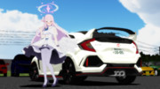 聖園ミカとFK8型シビックTypeR