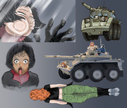 モジャクロ戦闘記　第96回で使った立ち絵